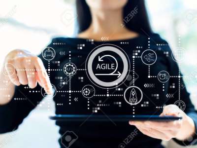 117303248 Agile Concept With Woman Using Her Tablet